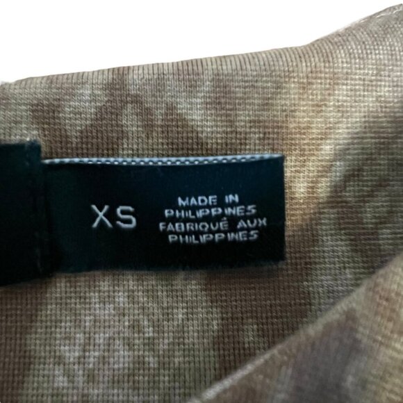 Ralph Lauren Executive Chic Animal Print Ponte Knit Midi Dress XS - Picture 7 of 10